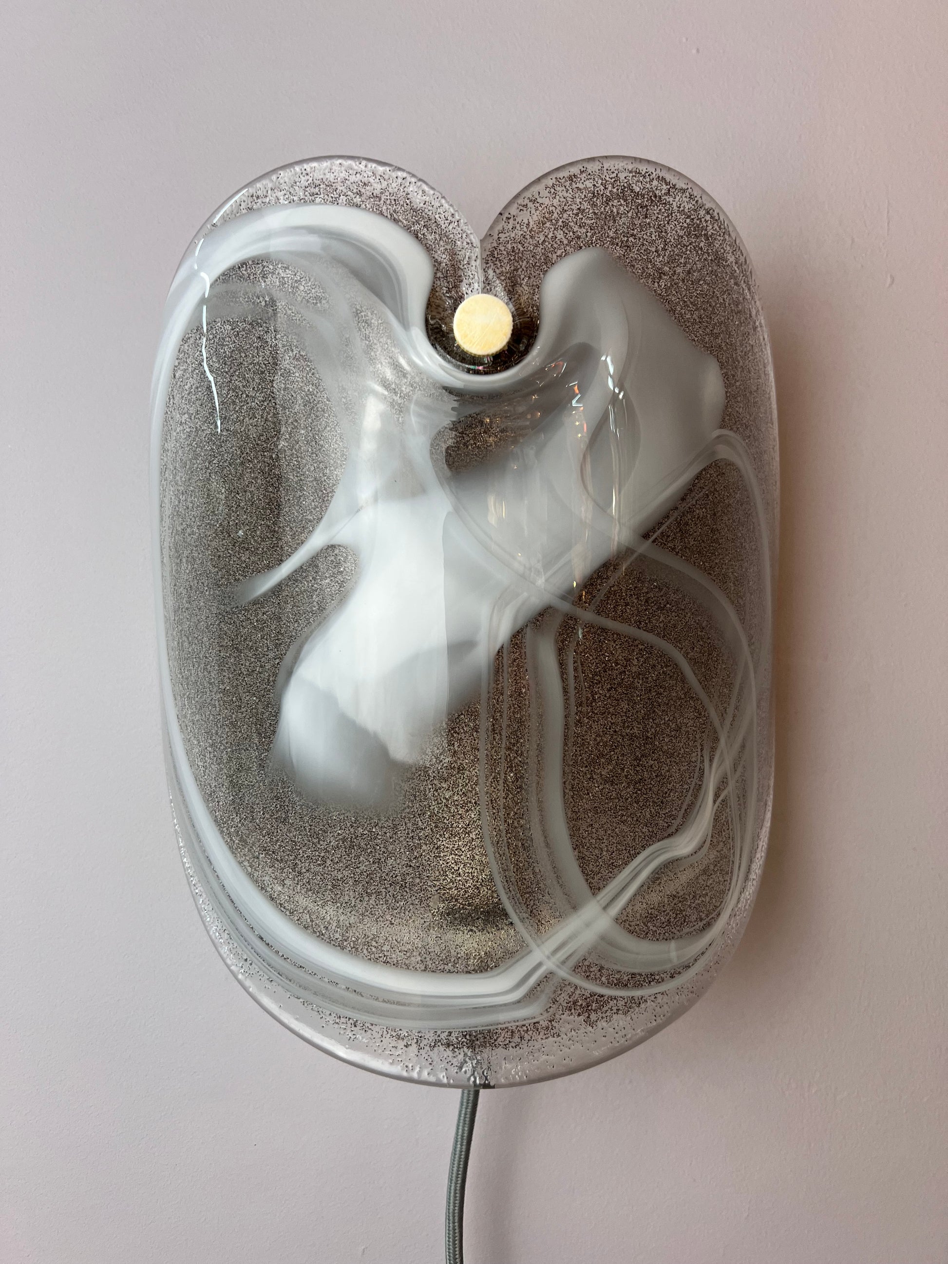 Wandlampe weiß Glas von Per Lütken für Holmegaard