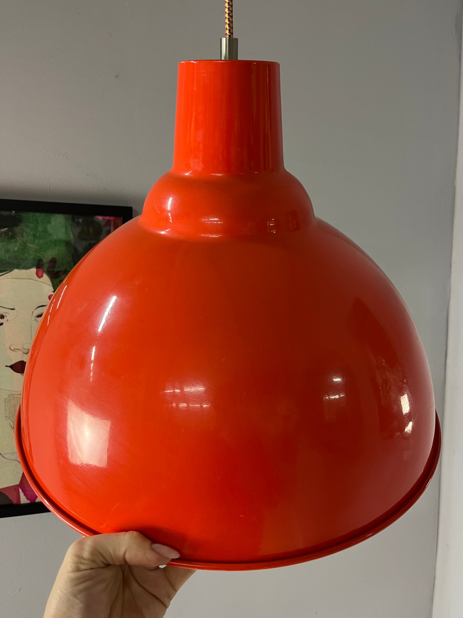 Hängelampe orange/rot aus Dänemark