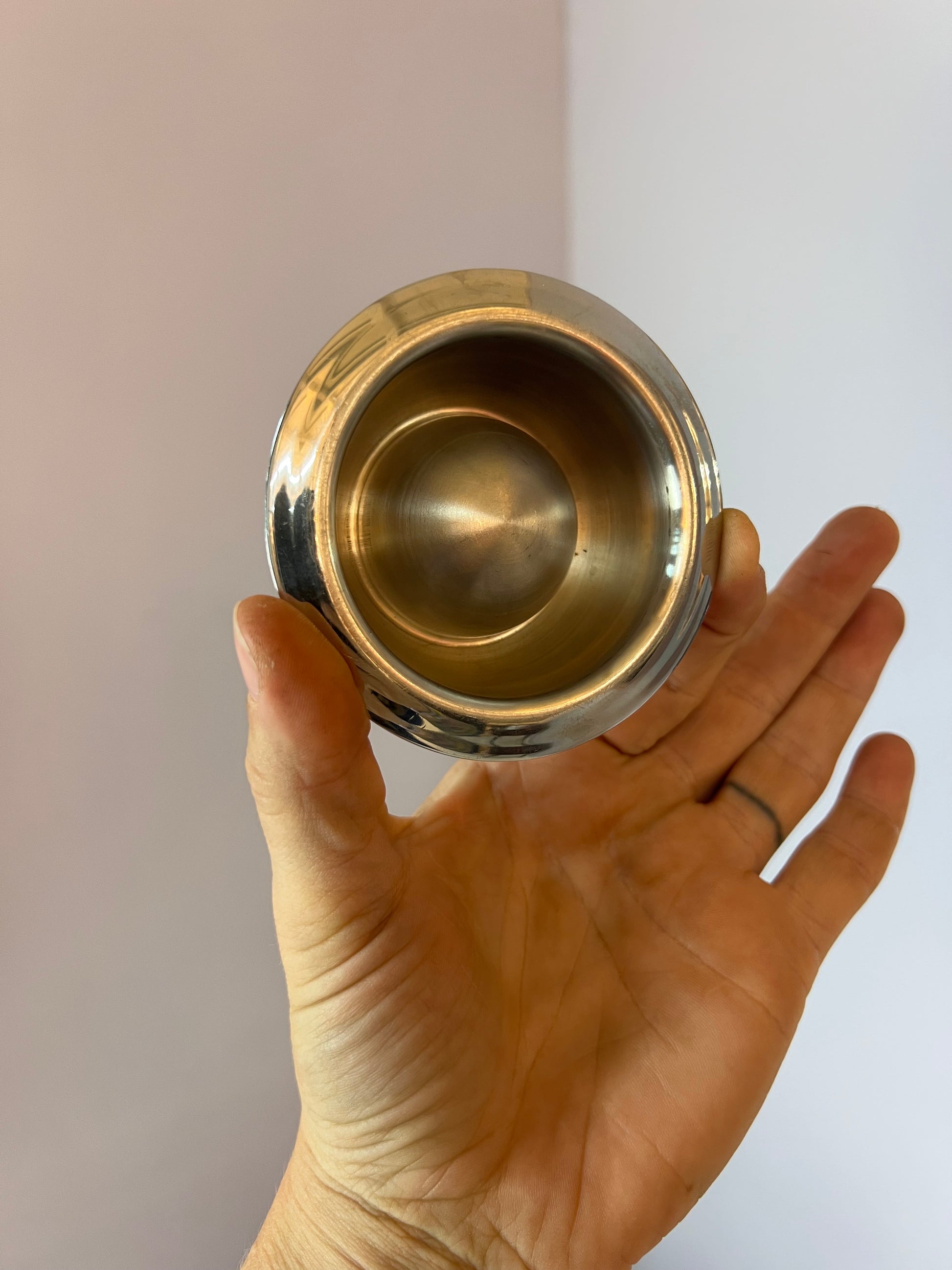 Set: 6x Eierbecher Edelstahl verchromt aus Dänemark