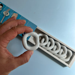 Set: 6x Serviettenringe in Originalverpackung aus Dänemark