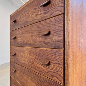 Kommode Tallboy Eiche von Poul Volther für FDB Møbler
