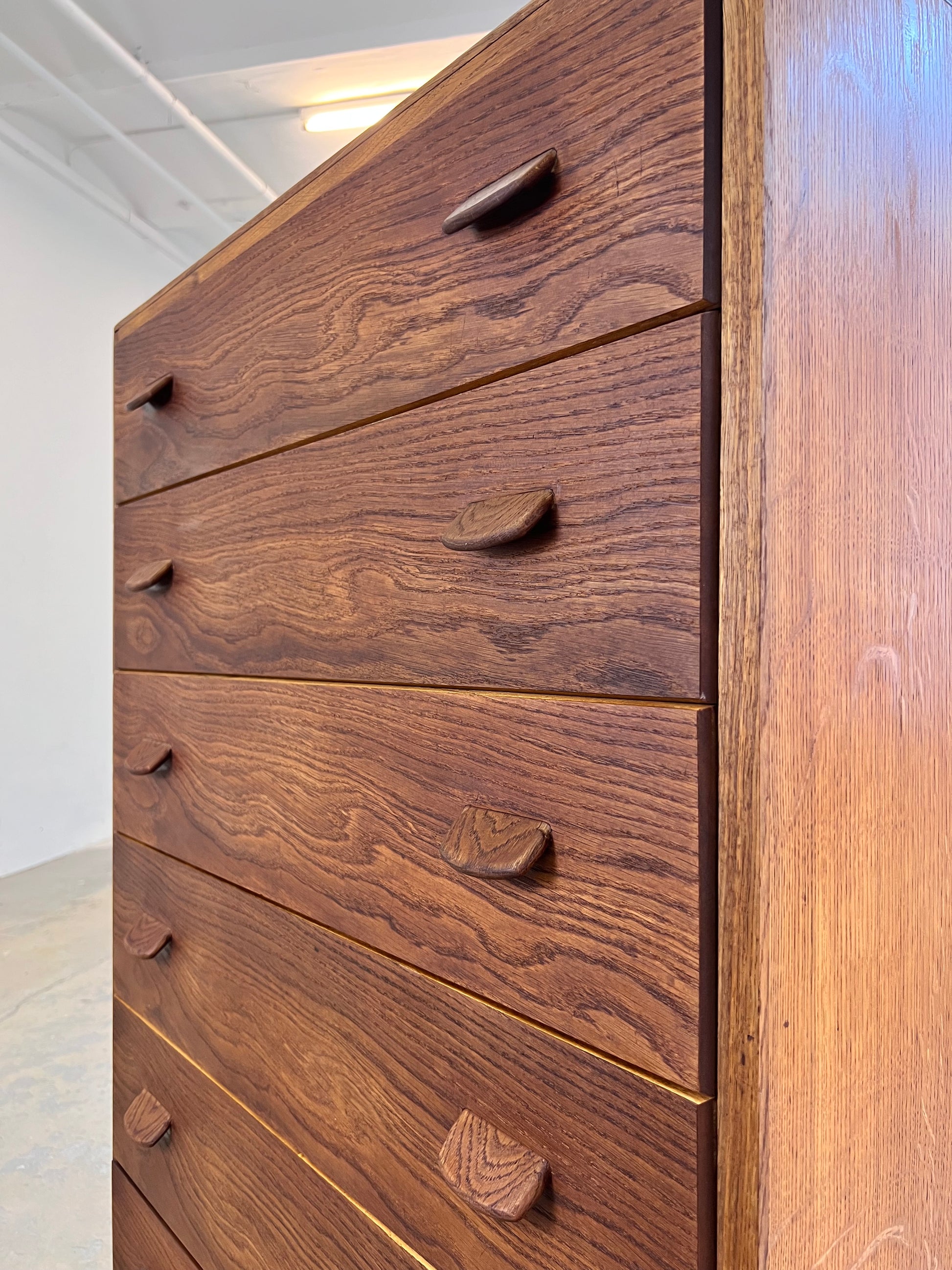 Kommode Tallboy Eiche von Poul Volther für FDB Møbler