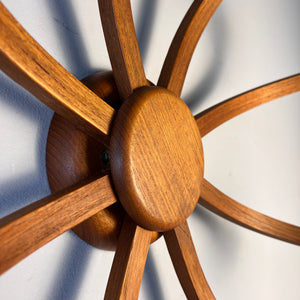 Achtarmige Wandlampe / Deckenlampe Teak von DOMUS