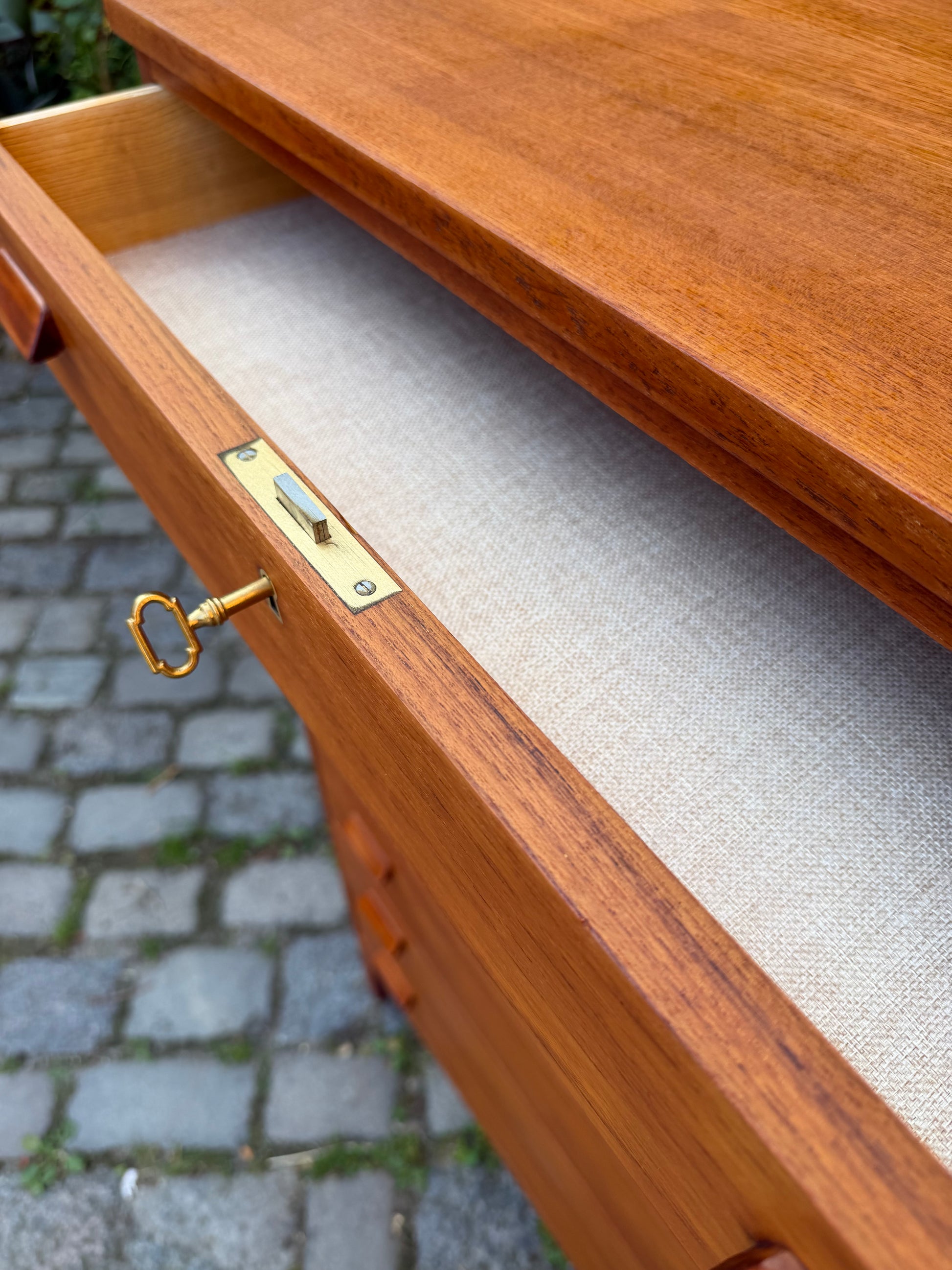 Tallboy Kommode Teak aus Dänemark