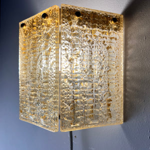 Wandlampe von Orrefors aus Schweden