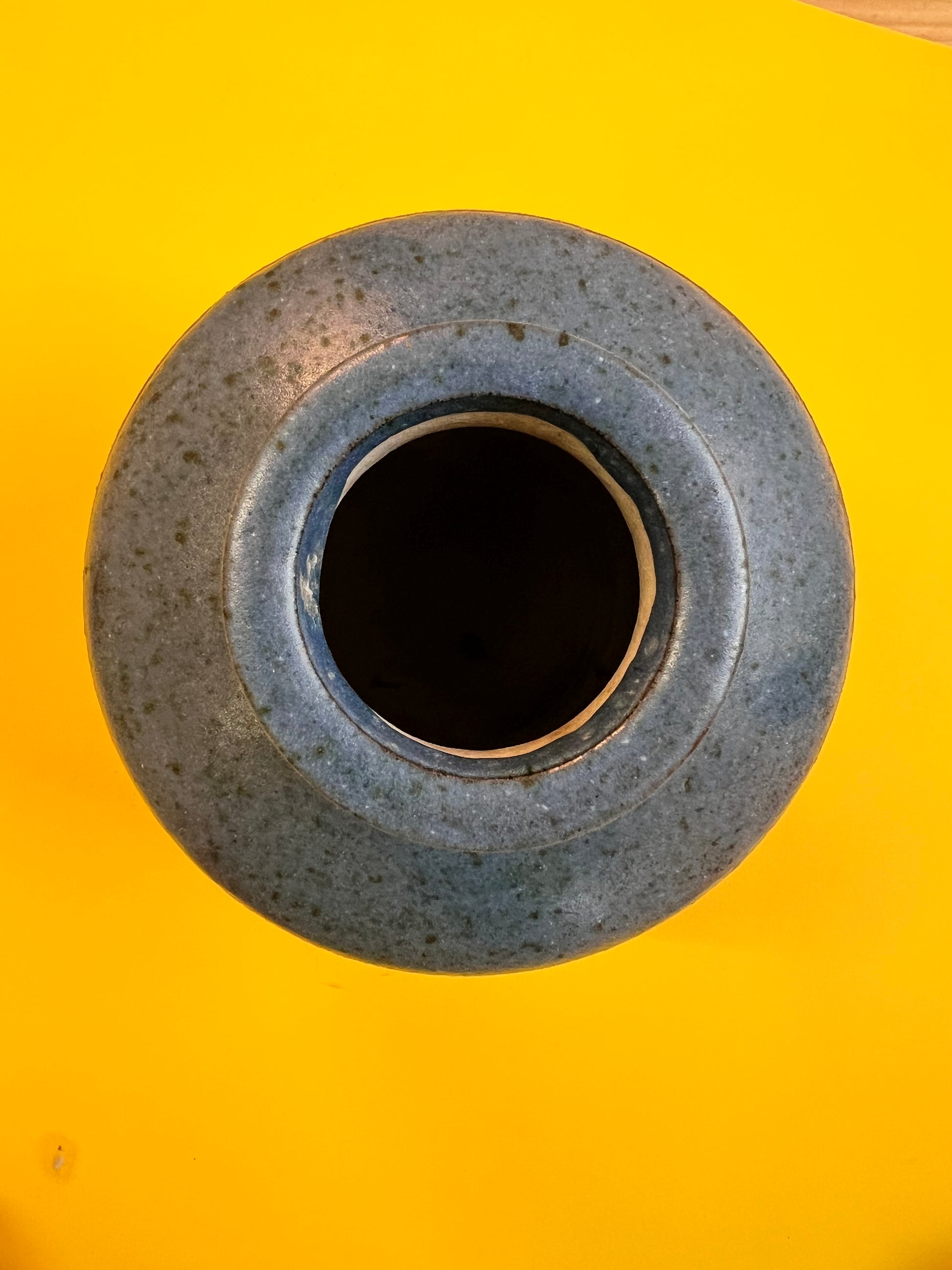 Vase blau braun Kunstkeramik von Karl Jüttner DDR