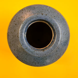 Vase blau braun Kunstkeramik von Karl Jüttner DDR