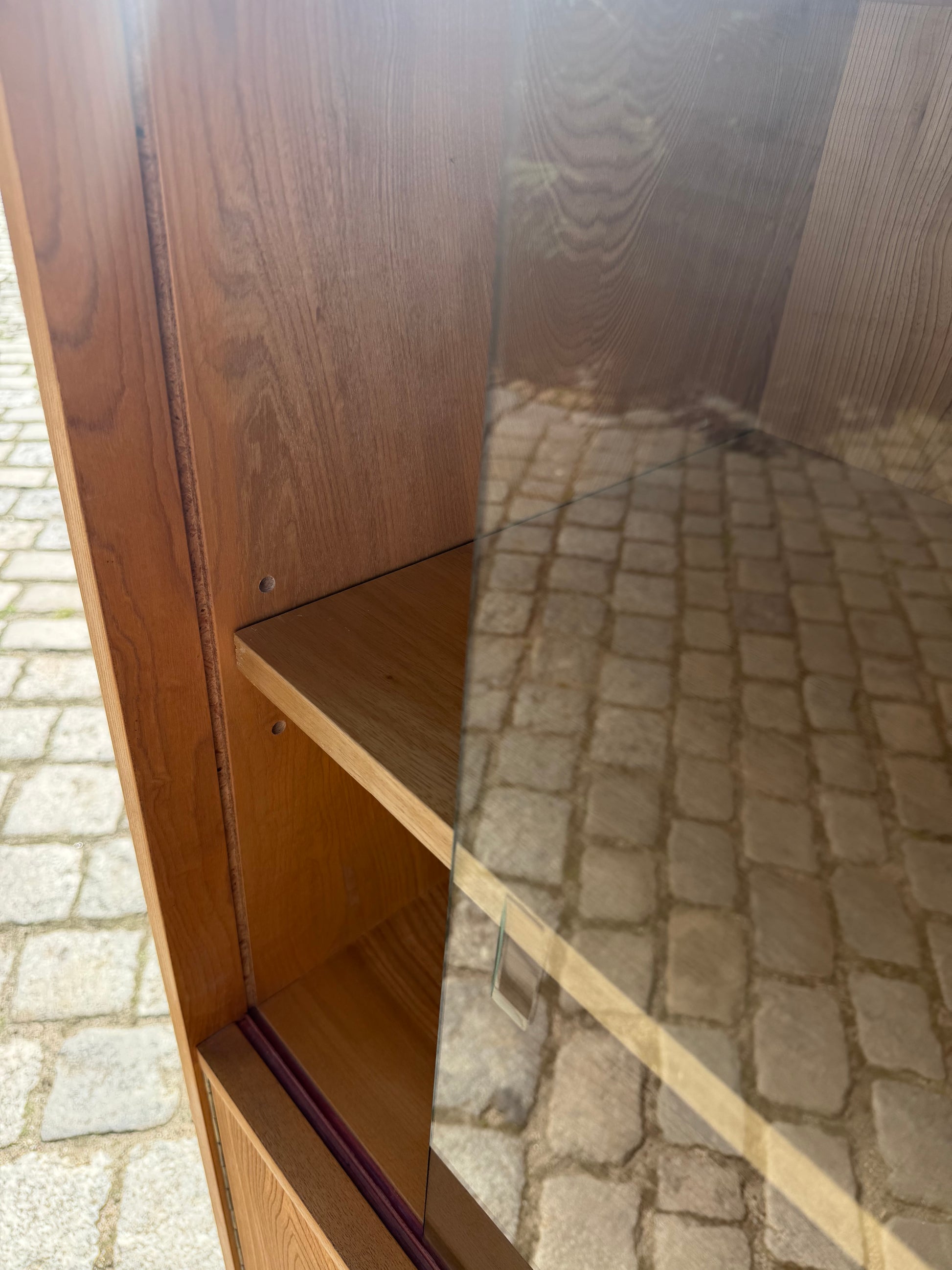 Vitrininenschrank 602/D Esche von Franz Ehrlich für Hellerau