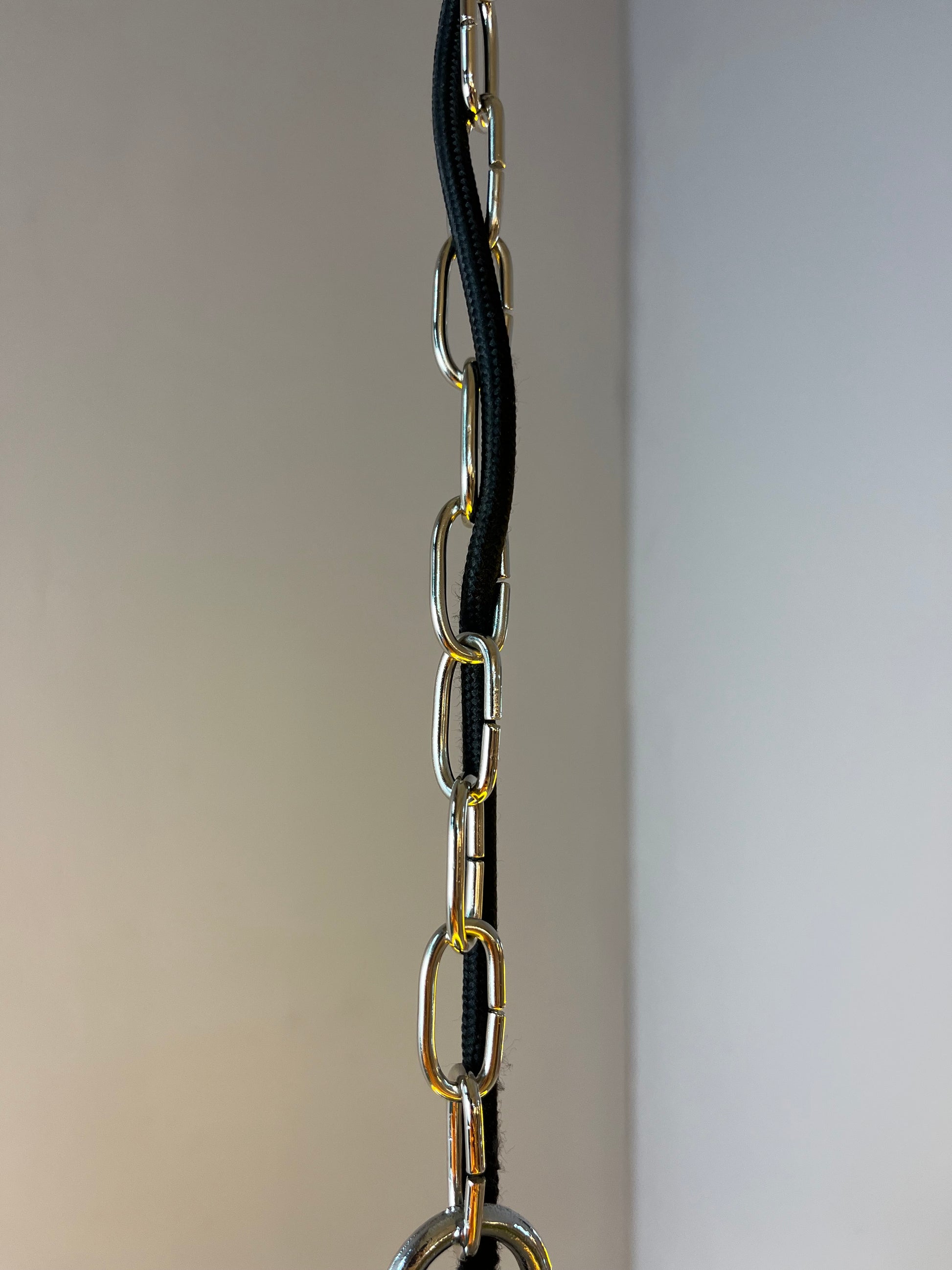 Hängelampe gelb Glas Metall