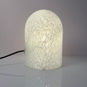 Tischlampe weiß Glas von Peill & Putzler