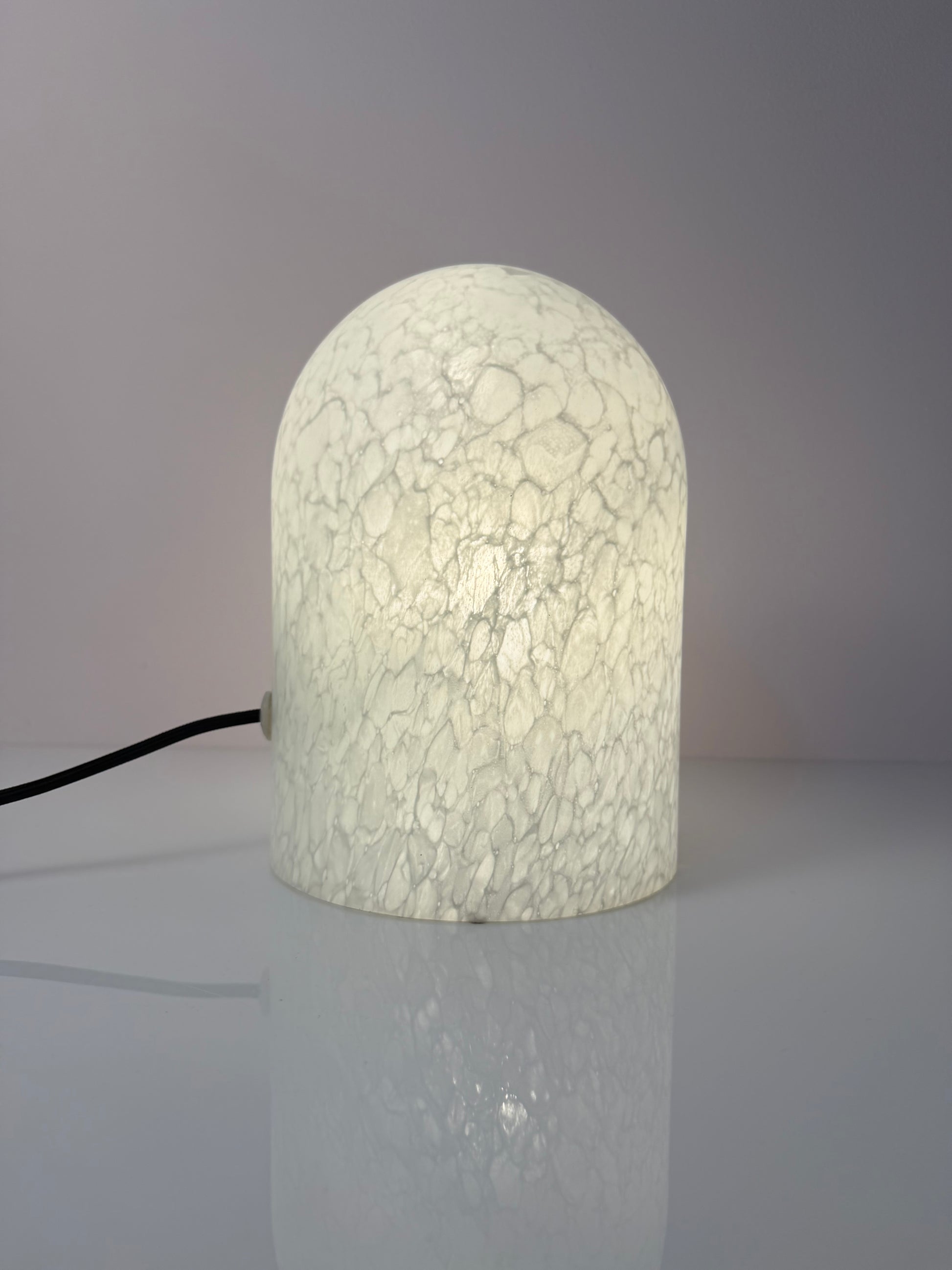 Tischlampe weiß Glas von Peill & Putzler