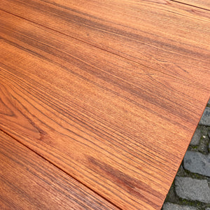 Esstisch Teak verlängerbar mit eingehängten Platten