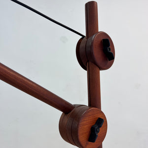 Stehlampe mit verstellbarem Arm & Gegengewicht aus Dänemark