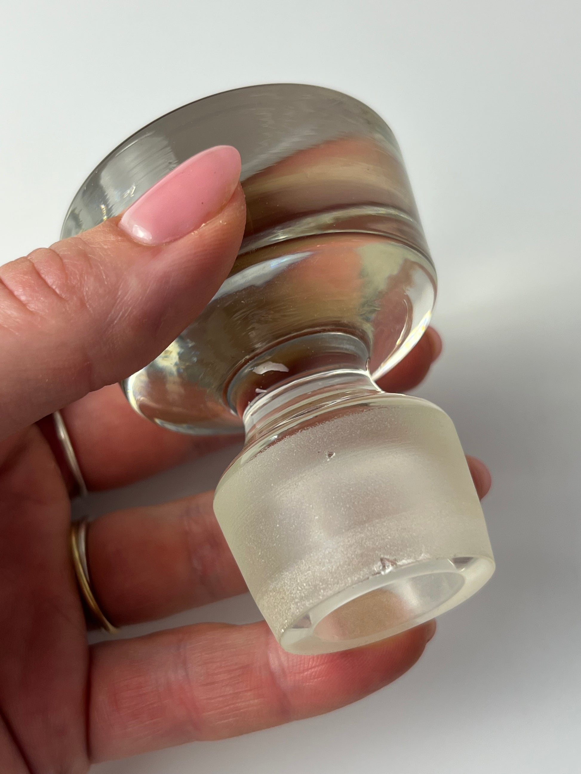 Likörkaraffe mit Stopfen Glas