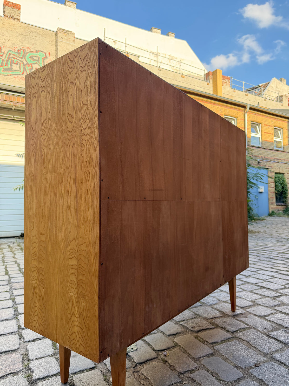 Highboard Typ 602/G Esche von Franz Ehrlich für Hellerau