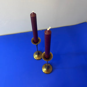 Set: 2x Kerzenständer Messing