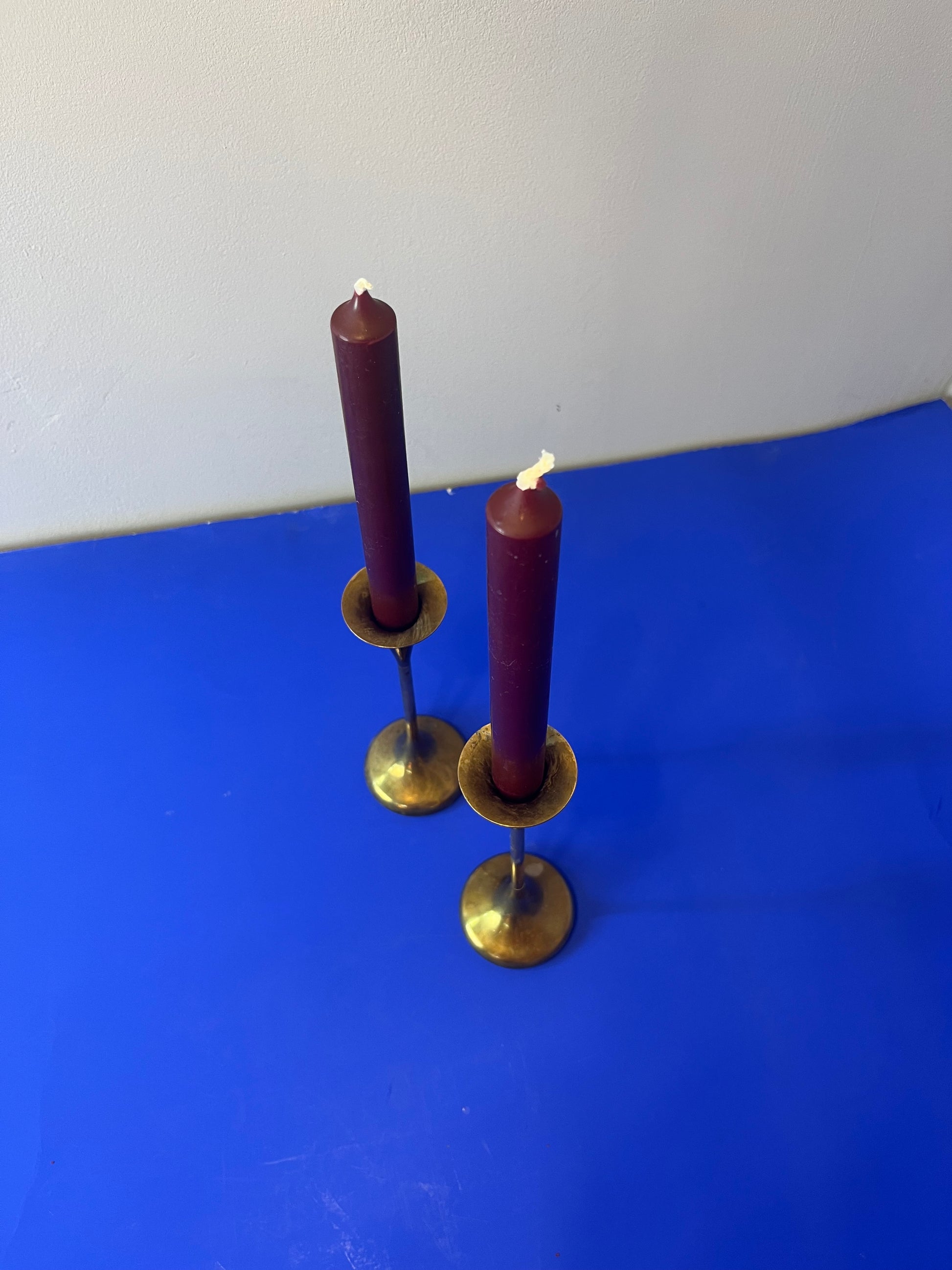 Set: 2x Kerzenständer Messing