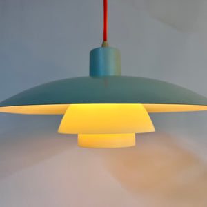 Lamellenlampe PH4 weiß von Poul Henningsen für Louis Poulsen
