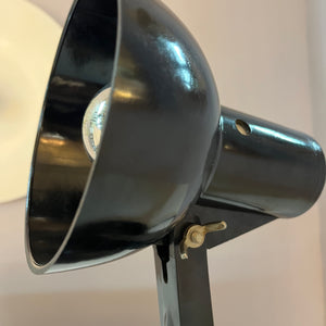 Tischlampe schwarz Bakelit von PGH