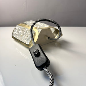Wandlampe Messing Glas von Vitrika