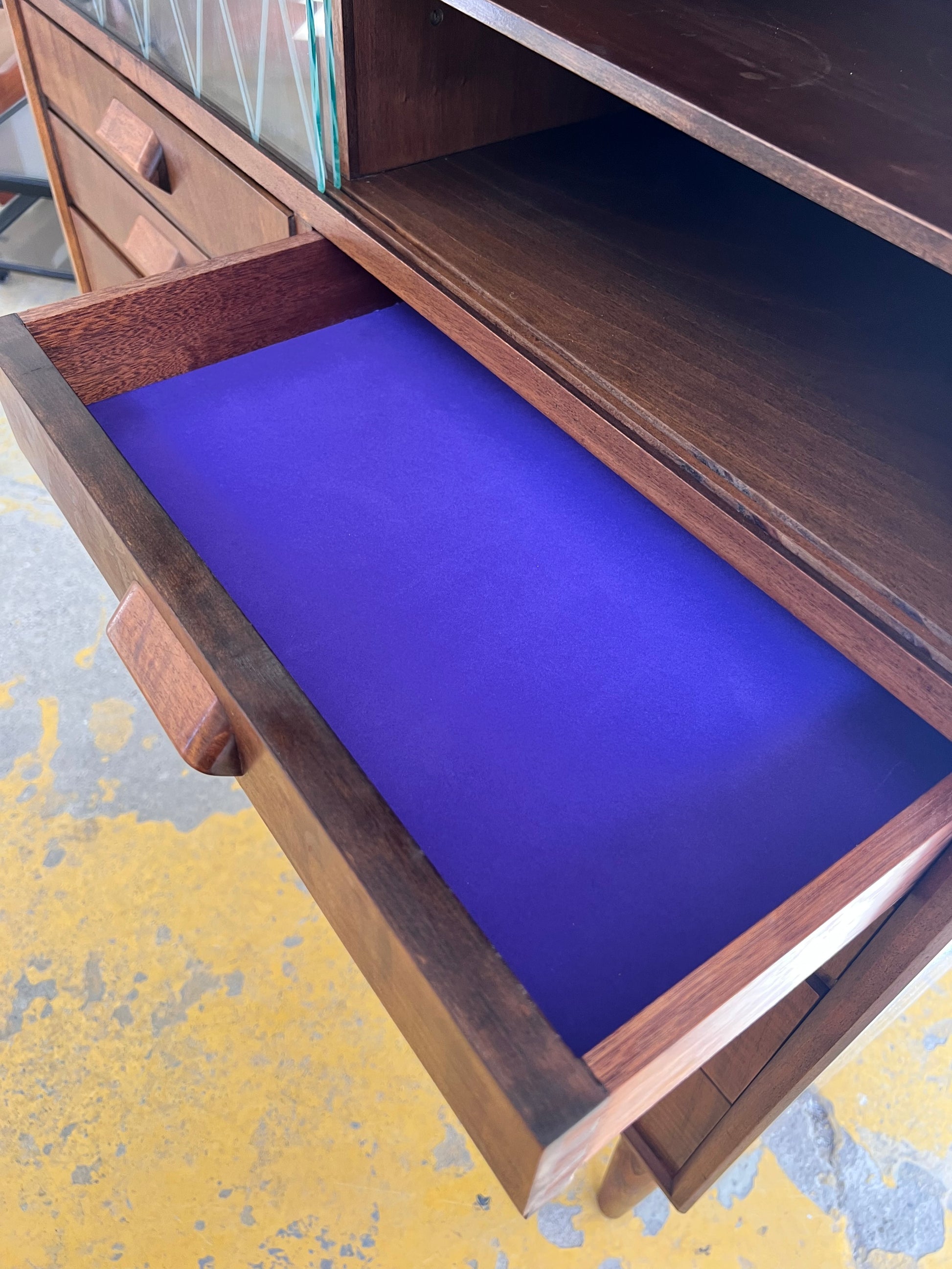 Vitrinenschrank Teak aus Dänemark