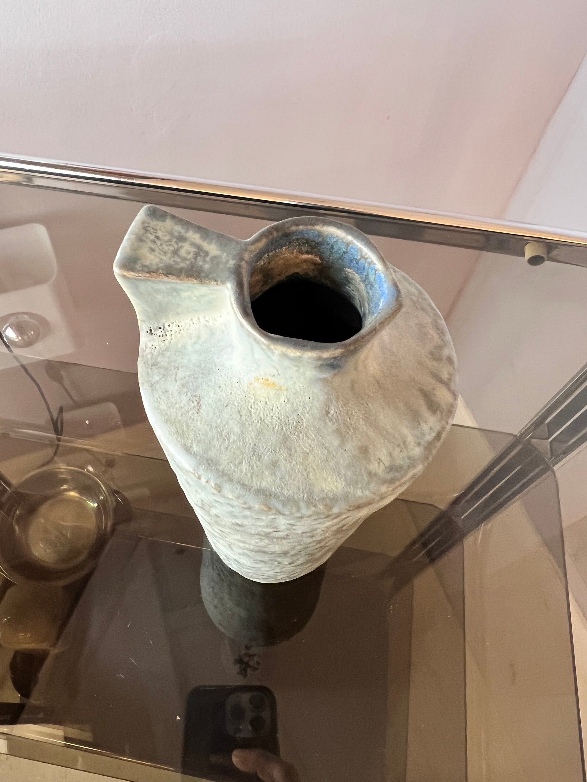 Vase 377 grau Keramik