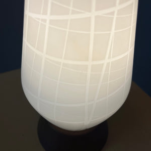 Tischlampe Teak Glas von Temde