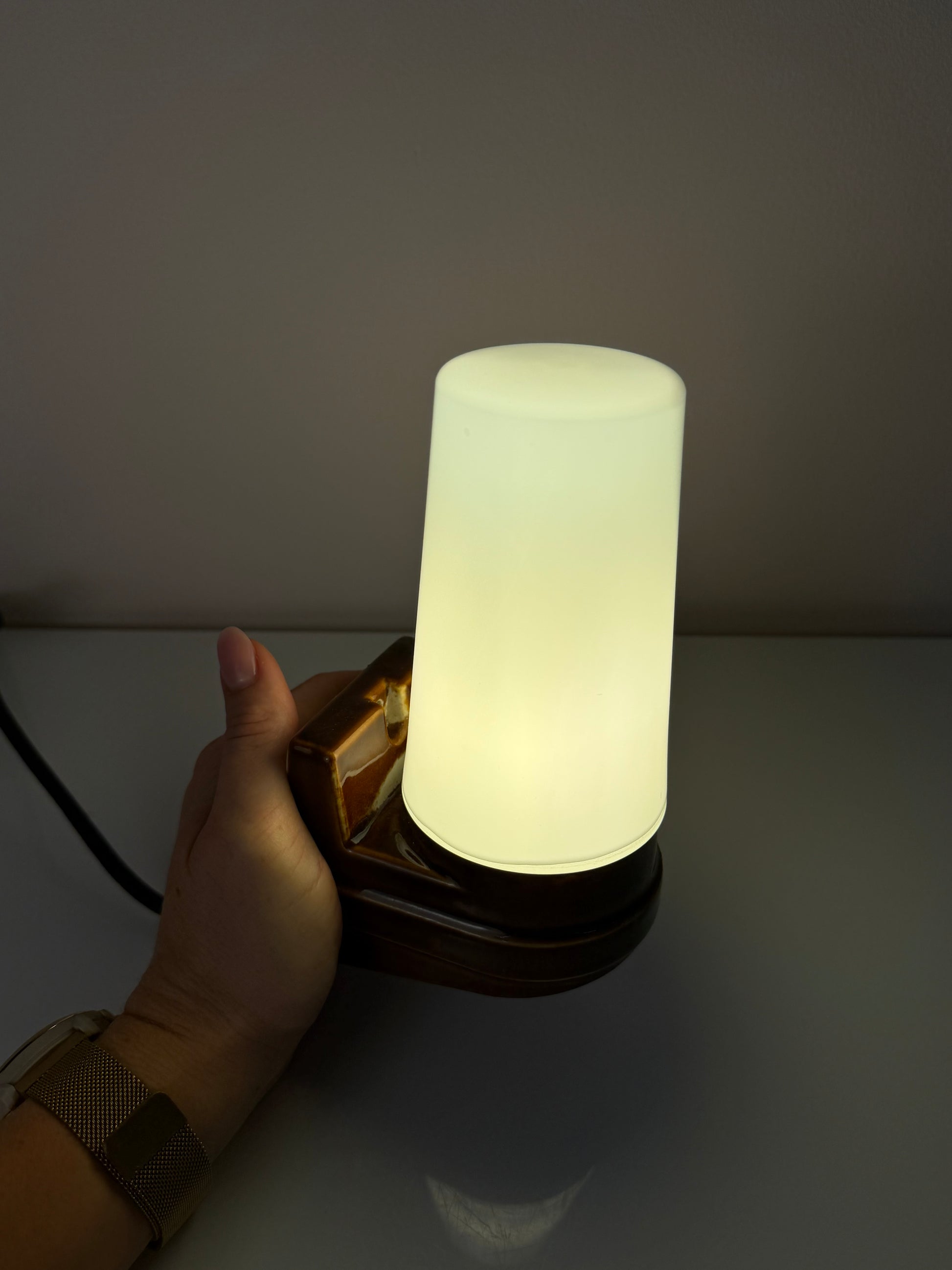 Wandlampe Modell 6080 braun von Sigvard Bernadotte für Ifö