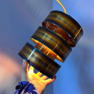 Brutalistische Kupfer Hängelampe von Svend Aage Holm Sørensen for Holm-Sørensen & Co