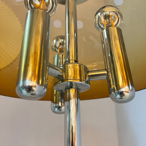 Tischlampe Chrom & Plexiglas 70er