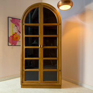 Rundbogen Vitrine Teak von Dyrlund