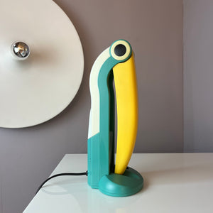 Tischlampe Toucan klein grün gelb von H.T. Huang