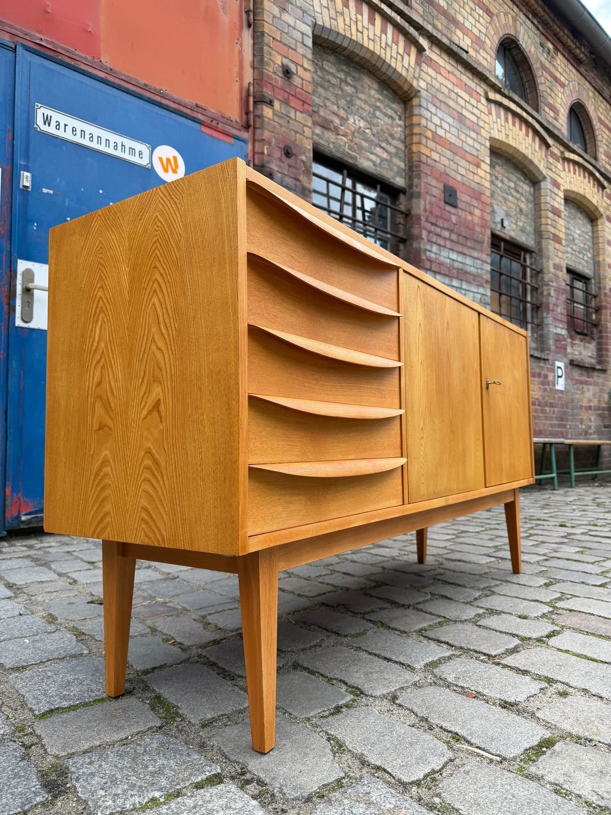Sideboard Typ 602/K Esche von Franz Ehrlich für Hellerau