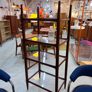 Regal Teak mit Acrylglasplatten aus Däenmark