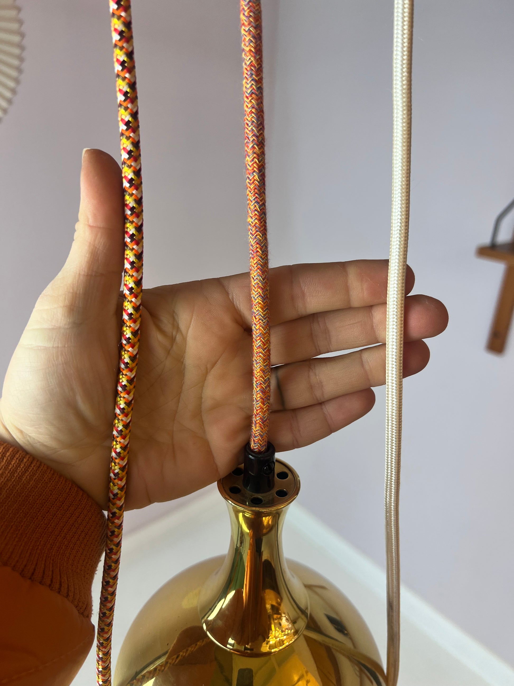 Hängelampe Messing von Scandi Lamp
