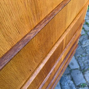 Tallboy Kommode Eiche mit Schloss aus Dänemark