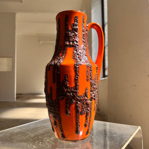 Bodenvase Fat Lava orange von Scheurich West Germany