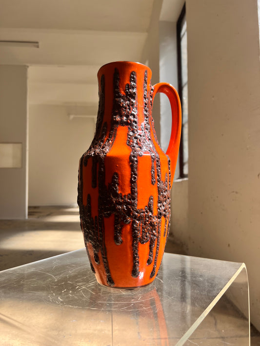 Bodenvase Fat Lava orange von Scheurich West Germany