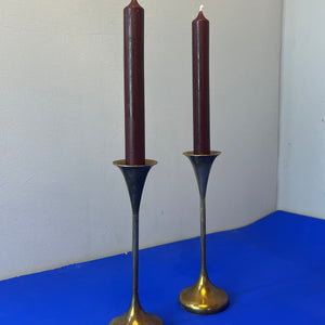 Set: 2x Kerzenständer Messing