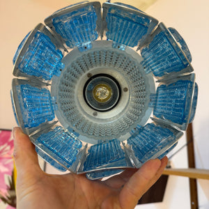 Hängelampe blau silber von Vitrika
