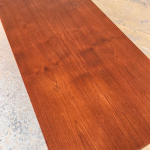 Höhenverstellbarer Couchtisch Teak mit Auszügen aus Dänemark