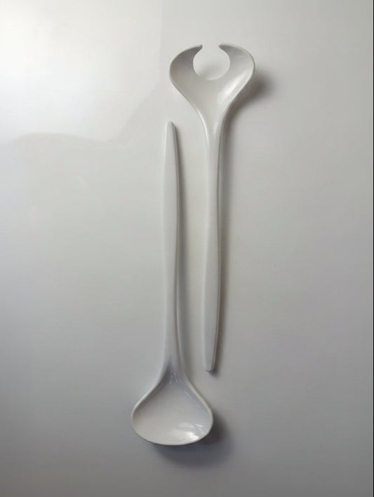 Salatbesteck Typ 2533/2534 weiß Melamin von Mepal