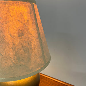 Kugeltischlampe Messing von Gusums Bruk aus Schweden