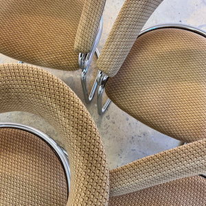 Freischwinger beige Chrom von Giotto Stoppino - Sehr guter Zustand