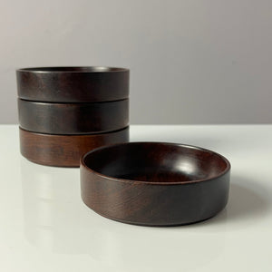 Set: 4x Schale stapelbar Palisander