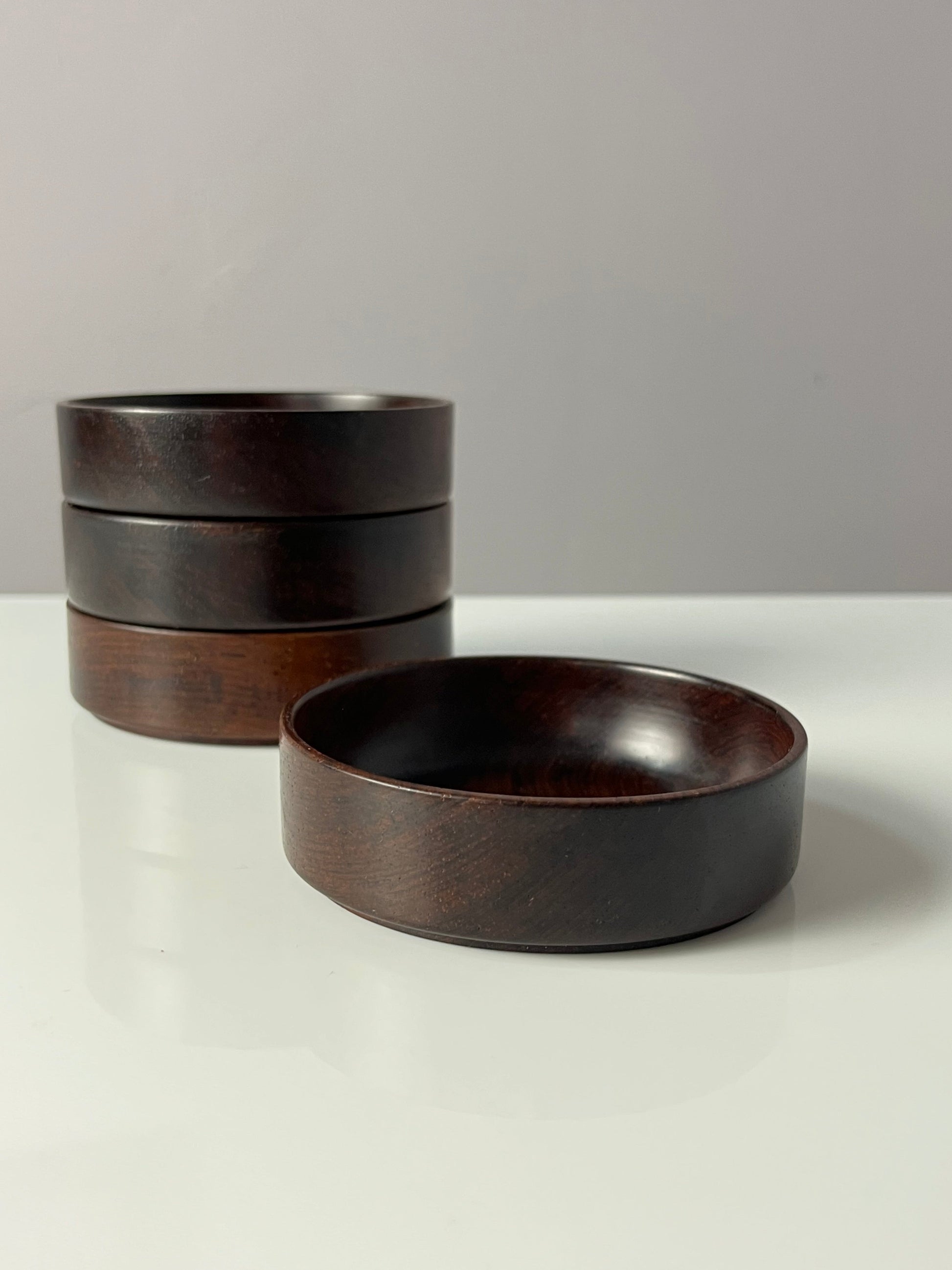 Set: 4x Schale stapelbar Palisander