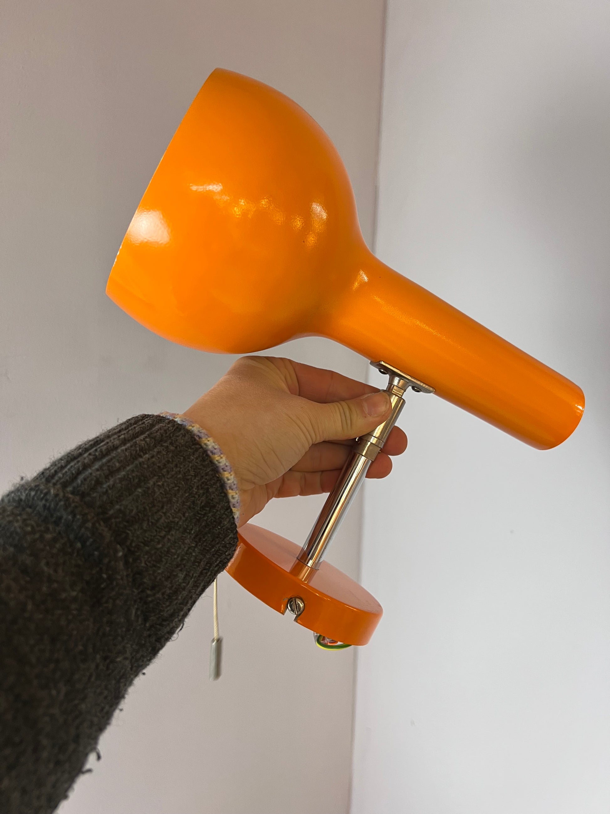 Wandlampe orange 70er