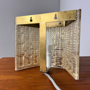Wandlampe von Orrefors aus Schweden