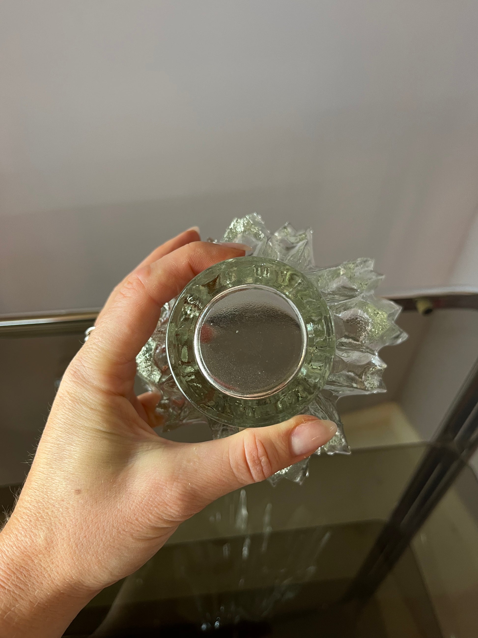 Kerzenhalter Revontulet Glas von Tauno Wirkkala für Humppila