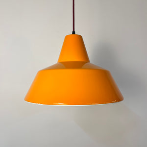 Hängelampe Industrie von Louis Poulsen, Emaille